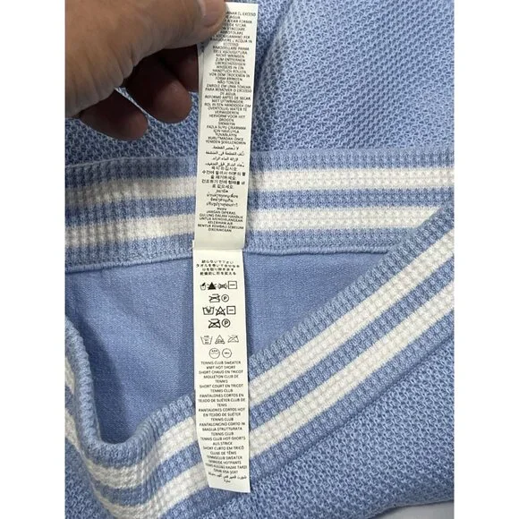 ALO Yoga Tennis Club Sweater Knit Hot Short LIMITED EDITION W6496R in Seashell B - Picture 6 of 6